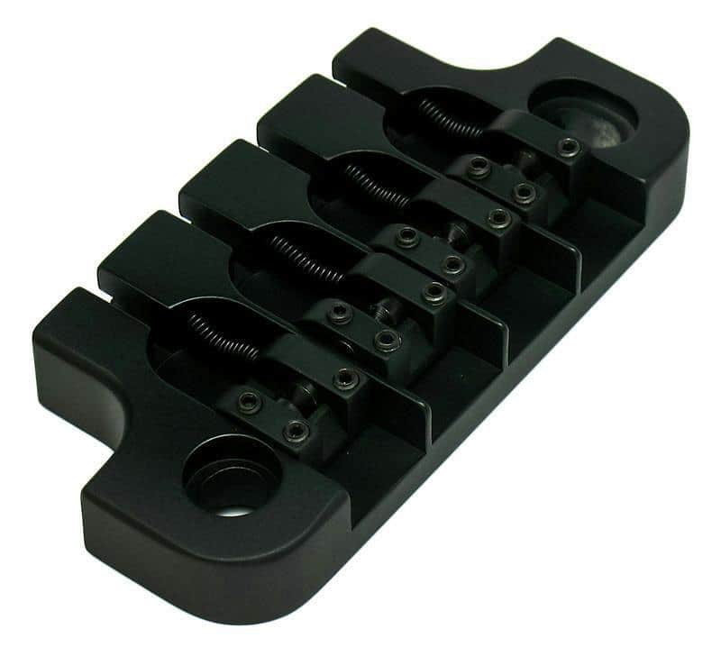 Hipshot SUPERTONE 2-Point Bass Guitar Bridge for 1967-1973 Gibson BLACK image 1