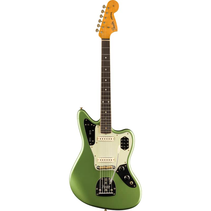 Fender 1965 Jaguar JRN RW Super Faded Olive Green Metallic - Custom Electric Guitar image 1