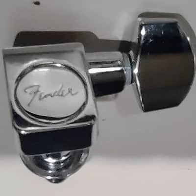 Fender 6 In-Line Tuning Heads - 2 Pin - Chrome image 5