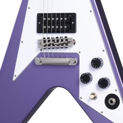 Epiphone Kirk Hammett Signature 1979 Flying V w/ Gibson Pickups and Hardshell Case - Purple Metallic image 13