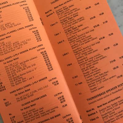 Guild Catalog, Amplifier Catalog Supplement, Catalog Price List, Strings Price List VINTAGE Rare Case Candy Starfire Capri Polara Thunderbird image 14