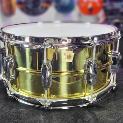 Ludwig LB403 "Super Brass" Snare Drum 6.5 x 14 in. Nickel Hardware Auth Dealer Free Shipping! image 3