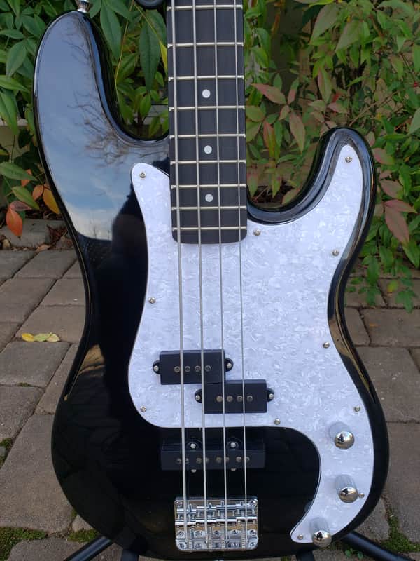 Pairadice Musician’s Supply Co. Black PJ Bass Guitar image 1