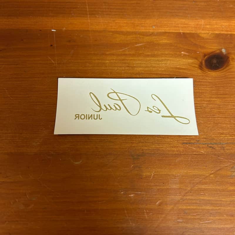 1950's-60's Gibson Les Paul Junior Gold Headstock Logo N.O.S. image 1