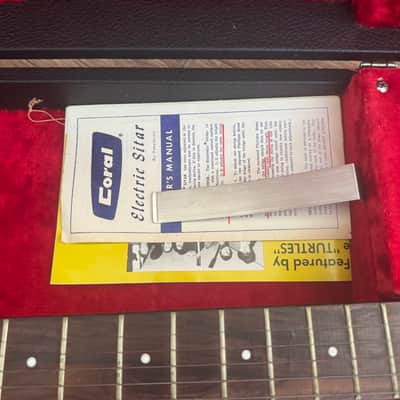 Vintage CORAL Electric Sitar by Vincent Bell 1960s Danelectro MINT! image 5