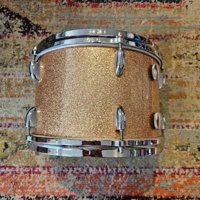 Gretsch Round Badge 18-14-12" 6-ply Bop Kit - Champagne Sparkle 1960s image 19