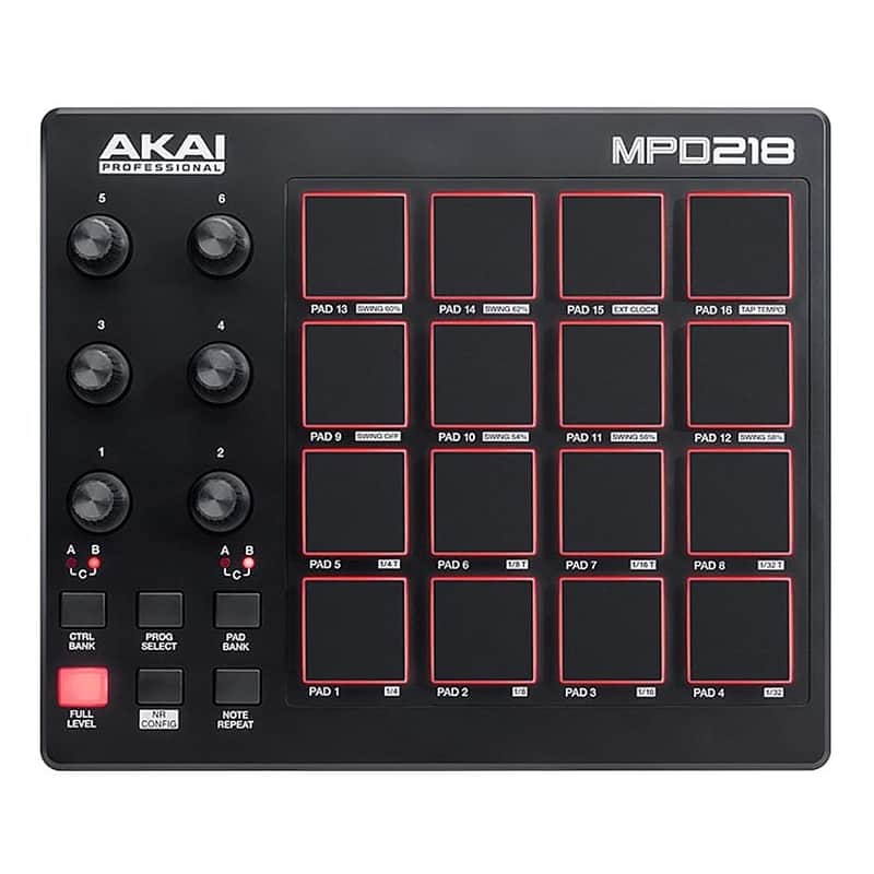 Akai MPD218 Drum Pad Controller | Reverb