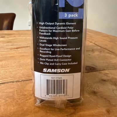 Samson R21 Cardioid Dynamic Vocal/Presentation Microphone (3 Pack) 2010s - Black image 10