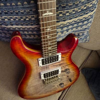 PRS SE Custom 24 Charcoal Cherry Burst With Locking Tuners image 6