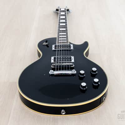 1980s Burny John Sykes LC-70JS Black Beauty Custom Vintage Guitar w/ Mono Case, Fernandes Japan image 10