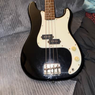 Squier Bullet Bass 1987 - Black - MIK Made in Korea P-Style Vintage Bass - First Year Squier by Fender image 1