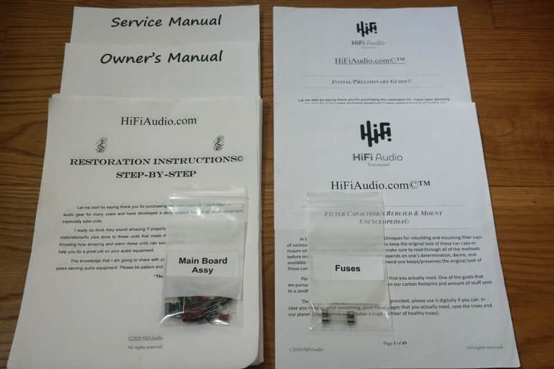 Crown (Amcron) Power Line One restoration kit filter capacitor repair rebuild fix image 1