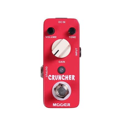 Mooer Cruncher High Gain Distortion Pedal True Bypass Free Shipment,price include the import duty for US buyer image 1