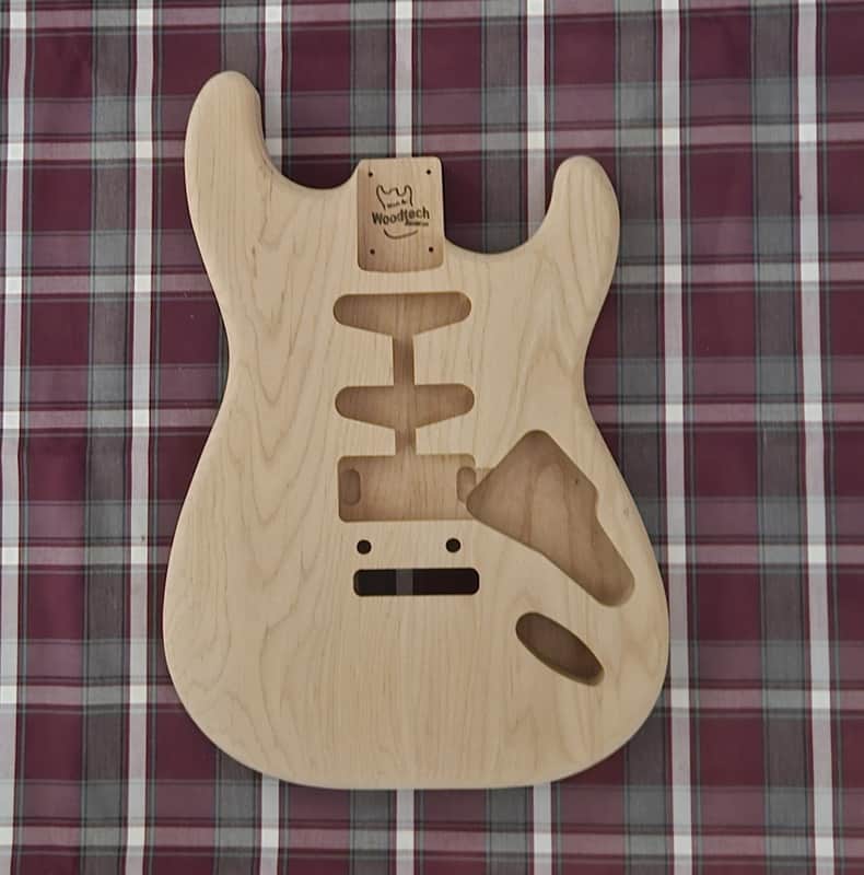 Woodtech Routing - 2 pc Alder HSS Stratocaster Body - Unfinished image 1