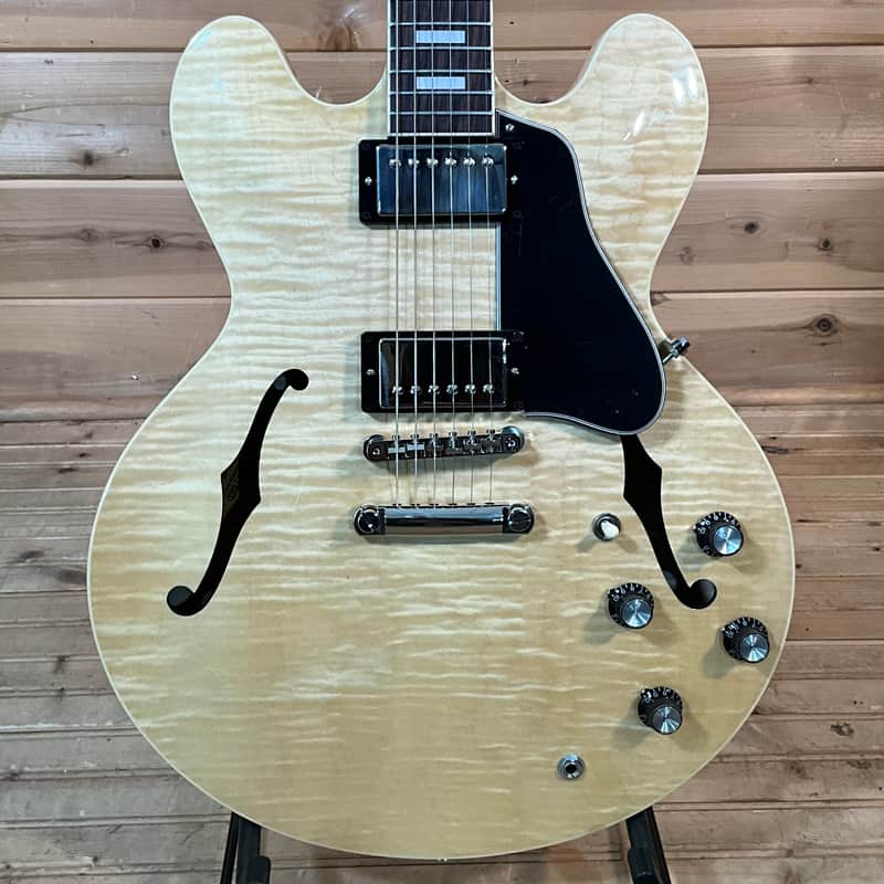 Gibson ES-335 Figured Electric Guitar - Antique Natural image 1