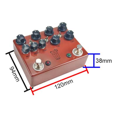 V3 Overdrive Pedal 2 in 1 Overdrive/Distortion Effect by Handmade image 4
