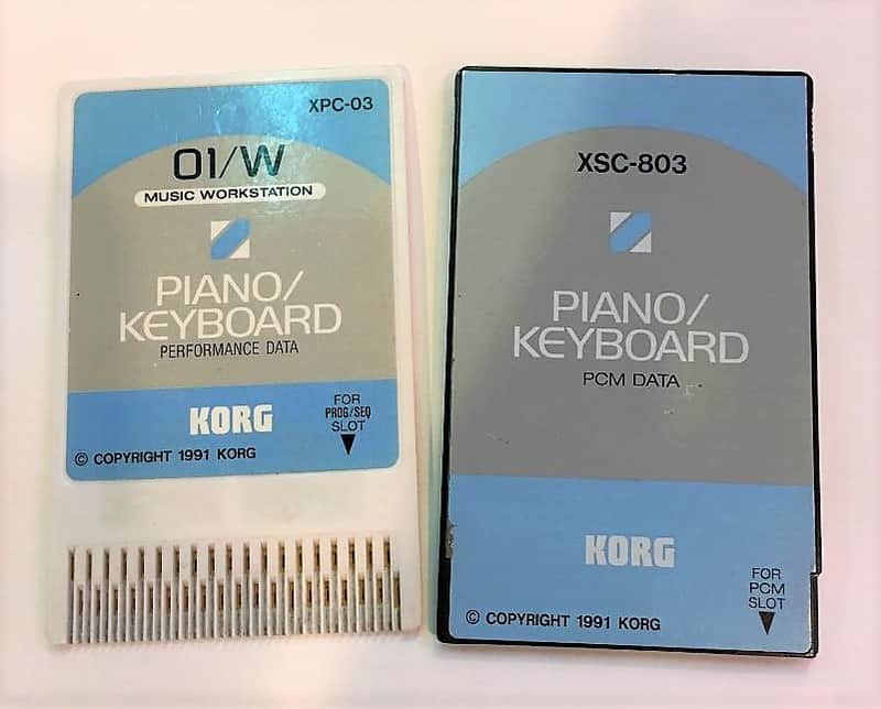 Korg 01/W Piano/Keyboard Card Set | Reverb