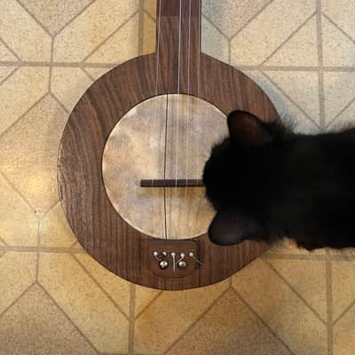 Appalachian mountain banjo, Fretless, new, walnut, made in West Virginia! image 2