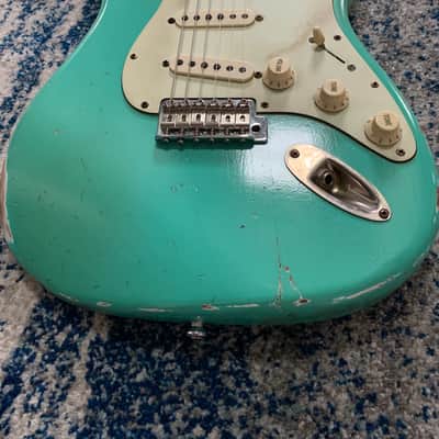 Rocketfire S-style Guitar Surf green image 6