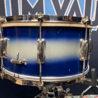 Slingerland - 7x14" No. 157 Snare Drum 1950's - Blue Duco, 8 Lugs, 3-Point, Calf Head (JL Sling #59) image 14