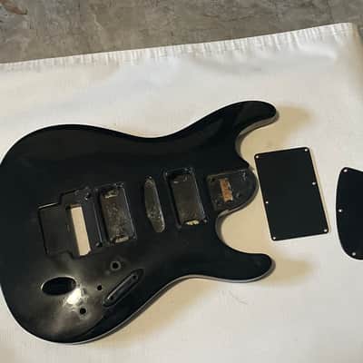 1990's Korean Ibanez S470 S Series Black Guitar Body LO-TRS Tremolo Ready image 1