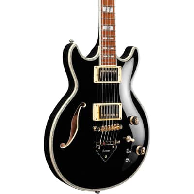 Ibanez AR520H-BK 6-String Semi Hollow Body Electric Guitar with Jatoba Fretboard, Right-Handed, Black image 4