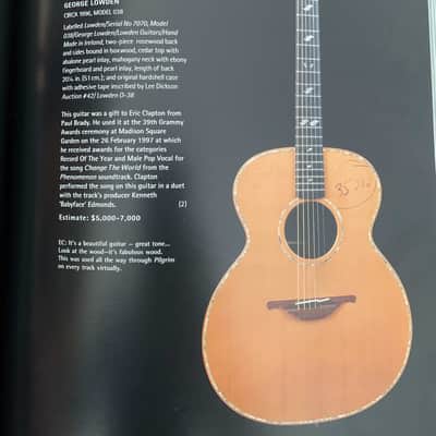 1996 Lowden O38 - Eric Clapton's Guitar From 2004 Crossroads Auction image 18