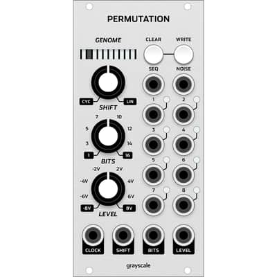 Grayscale Permutation Eurorack Random Looping Sequencer Module (12hp Silver) image 1