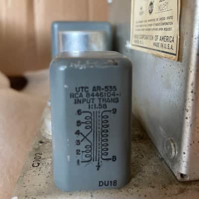 Pair of Vintage RCA BA-73A Preamps Line Amps with RCA UTC Transformers BA- 73A 1950s - Gray image 7