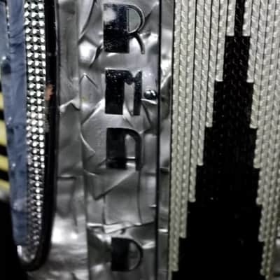 Silvio Soprani Piano Accordion 1940s - Grey Pearlescent image 6