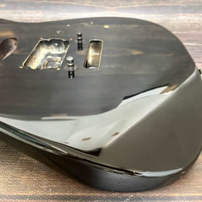 80s Charvel by Jackson Model-3 SSH Body Black w/Original Plate Made in Japan image 9