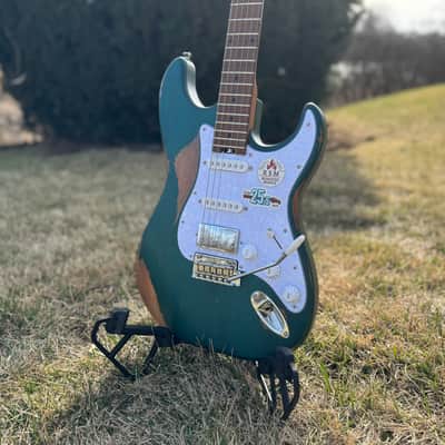 Bacchus (Strat) BSH-Aged RSM - Aquamarine image 1