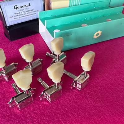 Kluson Tuners 3 + 3 vintage double tuning machines 2020 Metal image 4