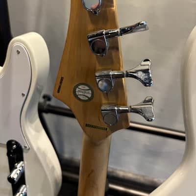 Red Silvertone Precision Bass Plays and Sounds good! image 6