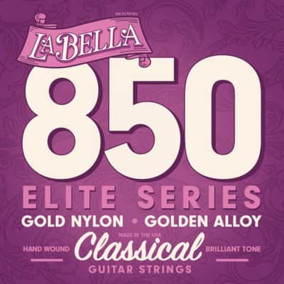 La Bella Guitar Strings  Nylon #850 Gold Nylon Elite Golden Alloy Classical