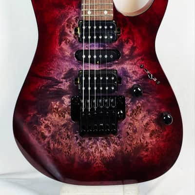 Ibanez RG470PB RG Standard, Poplar Burl Top, Red Eclipse Burst image 9