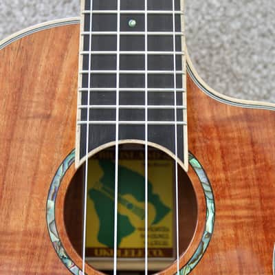Big Island Ukulele Company K5A-CTU Artist Series 5A Curly Koa Concert Ukulele W / Carrying Case image 14