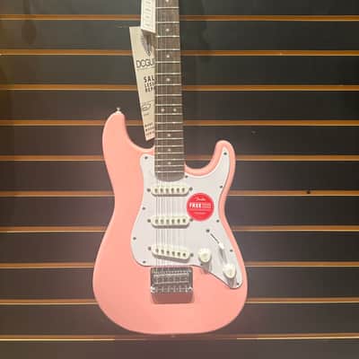 Squier Mini Stratocaster V2 with Laurel Fretboard 2018 - Present - Pink image 1