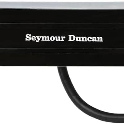 Seymour Duncan 11205-01-B Hot Rails® High Output Single Coil Sized Humbuckers Strat Black Pickup Bundle w/ 12x Fender Guitar Picks, and Liquid Audio Polishing Cloth image 2
