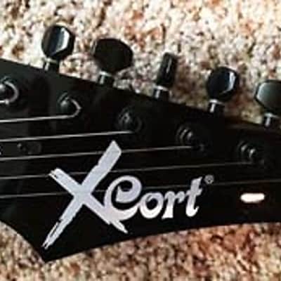 Cort X-6VPR-BKS Snake Skin electric guitar w/DiMarzio Super Distortion Bridge Pickup image 7