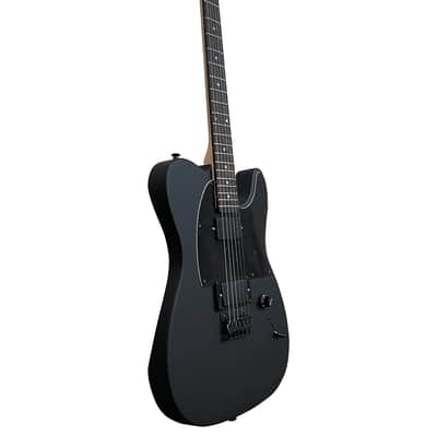 Dynacaster BT-1 Super Tele Humbuckers w/ Preamp Electric Guitar Satin Black image 7