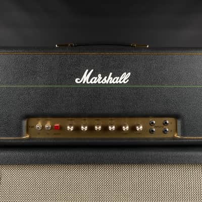 2011 Marshall YJM100 Yngwie Malmsteen Signature with Marshall 1960AHW 100 Cab - Black | Made in UK Limited Edition Handwired Plexi Half Stack 2-Channel 100-Watt Guitar Tube Amp Head Top Cab Power Attenuator image 4