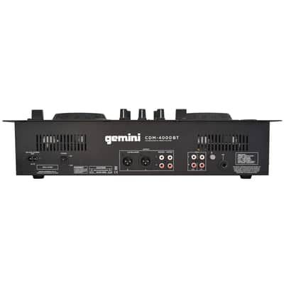 Gemini CDM-4000BT 2-Chan Dual CD/MP3/USB DJ Media Player Controller/Mixer + Cab image 7