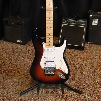 Fender American Standard Stratocaster HSS Floyd Rose 2009 3-Tone Sunburst Electric Guitar