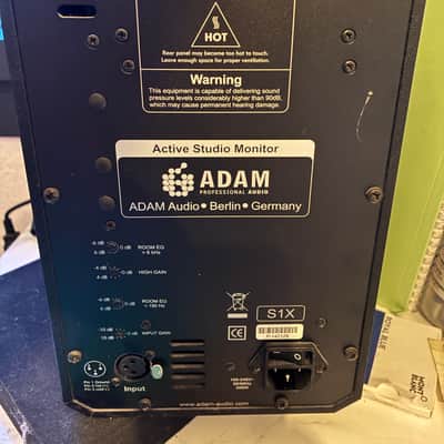 ADAM Audio S1X Active Nearfield Monitors (Pair) 2010s  et caisson Sub 8 Black image 2