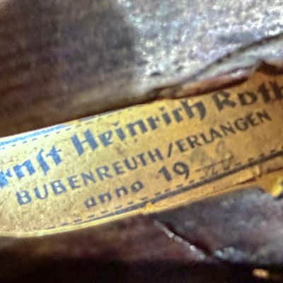 Ernst Heinrich Roth Violin 4/4 1938? - Varnish image 2