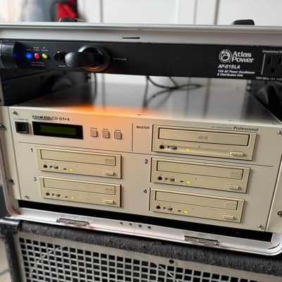 TASCAM CD-D1x4 Professional CD Duplicator w/ Gator Rack Case & Atlas Power Conditioner image 1