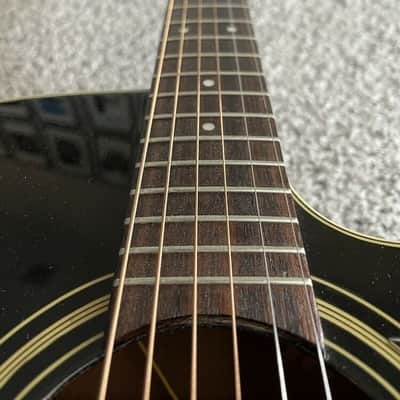 Fender La Brea California Series Black MIK Rare Vintage Acoustic Electric Guitar image 8