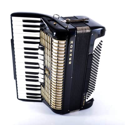 Immagine Top German Made LMM Accordion Hohner Verdi III N - 120 bass, 10 reg./Master switch+Original Hard Case & Brand New Leather Shoulder Straps ~ VIDEOS - 4