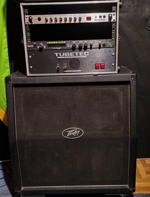 Peavey XXL Slant 4x12" Guitar Speaker Cabinet 2000s - Black image 1